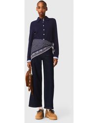 Maje - Polo Cardigan With Removable Trims - Lyst
