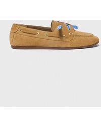 Maje - Suede Boat Shoes - Lyst