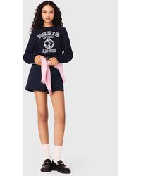 Maje - Round-Neck Slogan Jumper - Lyst