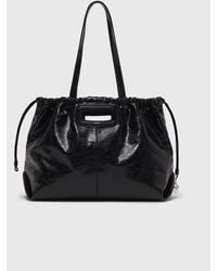 Maje - Crackled Leather Milpli Tote Bag - Lyst