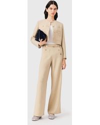 Maje - Linen Blend Suit Trousers - Lyst