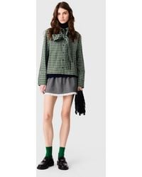 Maje - Rhinestone Shirt With Tie - Lyst