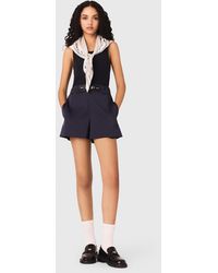 Maje - Satin-Effect Shorts - Lyst