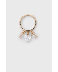 Maje - Rhinestone-Jewelled-Tone Ring - Lyst