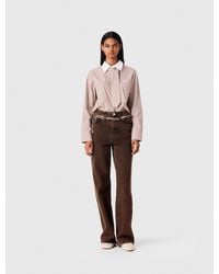 Maje - Bootcut Jeans With Chain - Lyst
