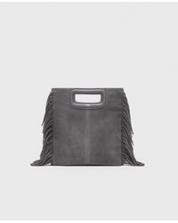Maje - Sac M En Cuir Suède - Lyst