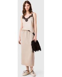 Maje - Satin Pencil Skirt - Lyst