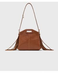 Maje - Smooth Leather Mini Miss M Bag - Lyst