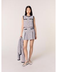 Maje - Tweed 2-In-1 Short Dress - Lyst