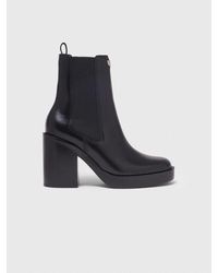 Maje - Heeled Leather Chelsea Boots - Lyst