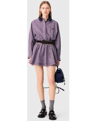 Maje - Short Rhinestone Checked Dress - Lyst