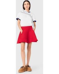 Maje - Compact Knit Short Skirt - Lyst
