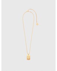 Maje - Zodiac Sign Plaque Necklace - Lyst