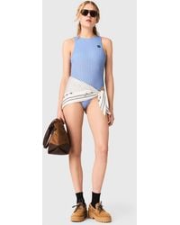 Maje - Striped Bodysuit - Lyst