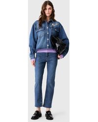 Maje - Chemise En Denim Avec Broches - Lyst