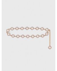 Maje - Two-Tone Clover Chain Belt - Lyst