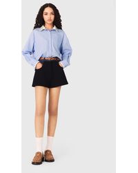 Maje - Shirt With Removable Jewel Collar - Lyst