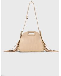 Maje - Stitched Leather Mini Miss M Bag - Lyst
