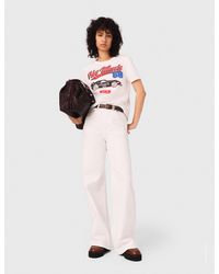 Maje - Gemustertes T-Shirt - Lyst