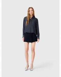 Maje - Patterned Rhinestone Shirt - Lyst