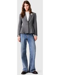 Maje - Short Slim-Fit Suit Jacket - Lyst