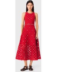 Maje - Mirrored Crochet Dress - Lyst