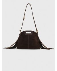 Maje - Miss M Mini Suede Leather Bag - Lyst