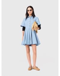 Maje - Flared Shirt Dress - Lyst