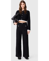 Maje - Straight-Leg Jeans With Patch Pockets - Lyst