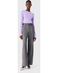 Maje - Second-Skin Round Neck Jumper - Lyst