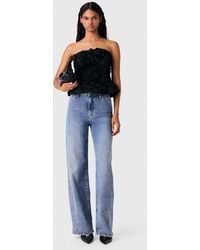 Maje - Flower-Embellished Top - Lyst