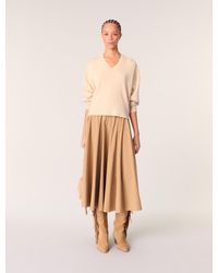 Maje - Pull Col V En Laine Melangée - Lyst