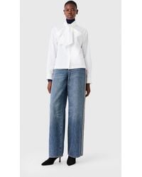 Maje - Shirt With Removable Pussy Bow - Lyst