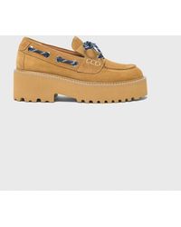 Maje - Suede Platform Boat Shoes - Lyst