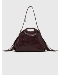 Maje - Crackled Leather Miss M Bag - Lyst