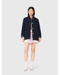 Maje - Reversible Faux Shearling Jacket - Lyst