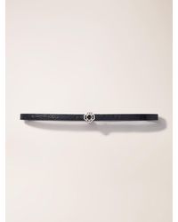Maje - Ceinture Fine Clover Embossé Croco - Lyst