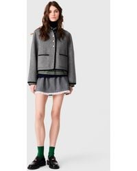 Maje - Short Double-Faced Coat - Lyst