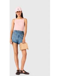 Maje - Braided Denim Shorts - Lyst