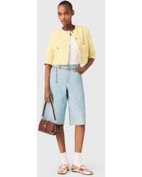 Maje - Short-Sleeved Tweed Jacket - Lyst