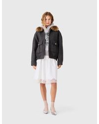 Maje - Faux Fur Collar Jacket - Lyst