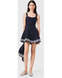 Maje - Dress With Crochet Panels - Lyst