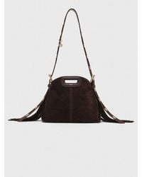 Maje - Tasche Miss M Mini Aus Wildleder - Lyst