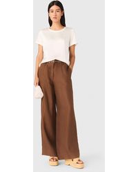 Maje - Short-Sleeved Silk Top - Lyst