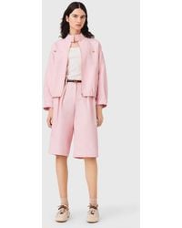 Maje - Linen Blend Bomber Jacket - Lyst