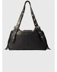 Maje - Tasche Miss M Xl Aus Glattleder - Lyst