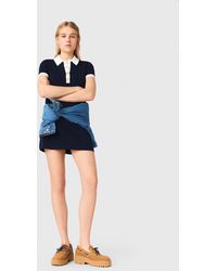 Maje - Robe Polo À Finitions Contrastés - Lyst