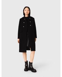 Maje - Long Wool Blend Coat - Lyst