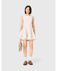 Maje - Short Flared Tweed Dress - Lyst