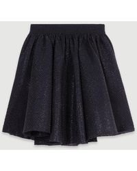 Maje - Short Full Rhinestone Skirt - Lyst